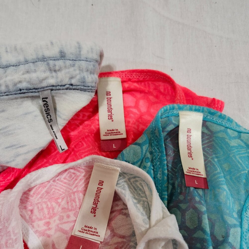 Various brands womans summer tops total 8  size junior Large - Picture 8 of 8